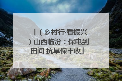 （乡村行·看振兴）山西临汾：保电到田间 抗旱保丰收