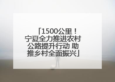 1500公里！宁夏全力推进农村公路提升行动 助推乡村全面振兴