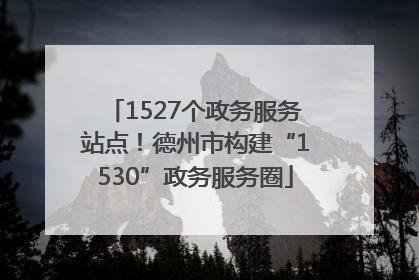 1527个政务服务站点！德州市构建“1530”政务服务圈