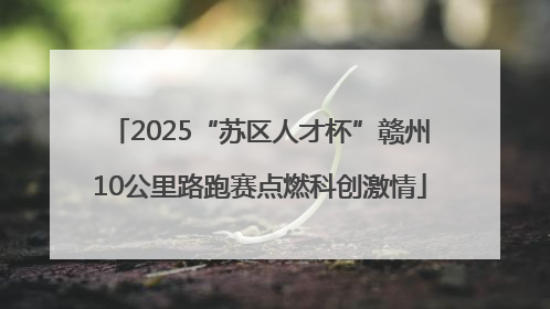 2025“苏区人才杯”赣州10公里路跑赛点燃科创激情