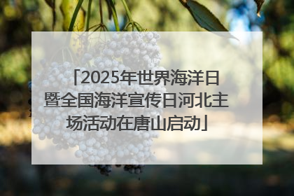 2025年世界海洋日暨全国海洋宣传日河北主场活动在唐山启动