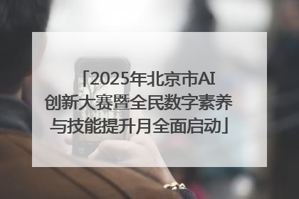 2025年北京市AI创新大赛暨全民数字素养与技能提升月全面启动