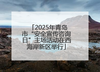 2025年青岛市“安全宣传咨询日”主场活动在西海岸新区举行