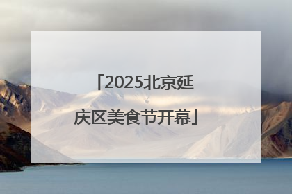 2025北京延庆区美食节开幕