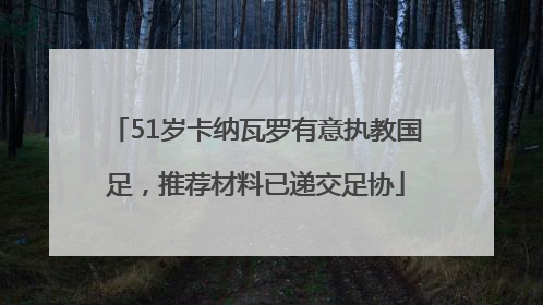 51岁卡纳瓦罗有意执教国足，推荐材料已递交足协