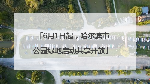 6月1日起，哈尔滨市公园绿地启动共享开放