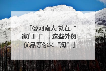 @河南人 就在“家门口”，这些外贸优品等你来“淘”