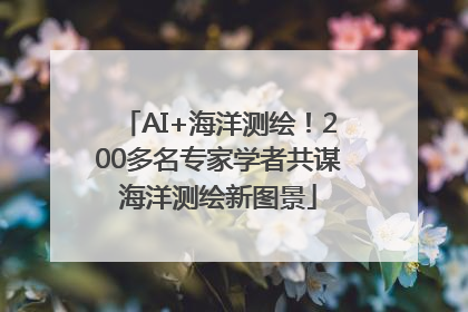 AI+海洋测绘！200多名专家学者共谋海洋测绘新图景
